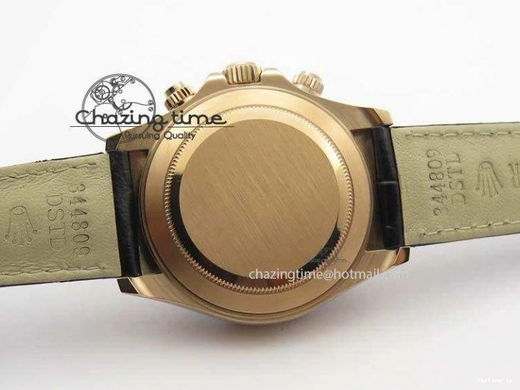 0107 Daytona 116515 Noob 1:1 Best Edition RG Black Dial On Black Leather Strap A NewStyle 3789